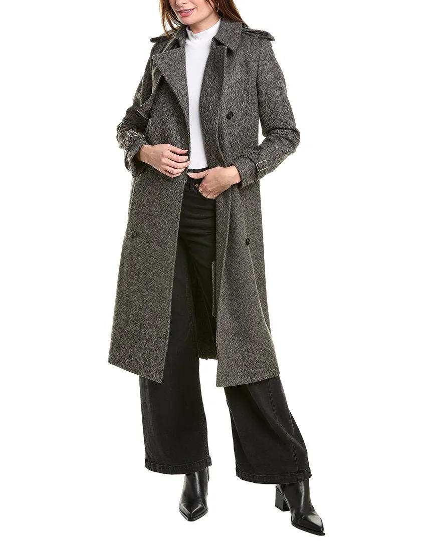 Burberry Langer Woll-Trenchcoat