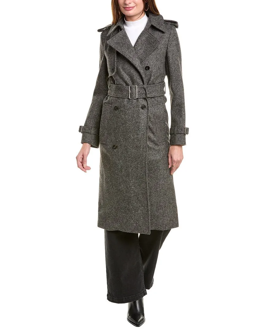Burberry Langer Woll-Trenchcoat