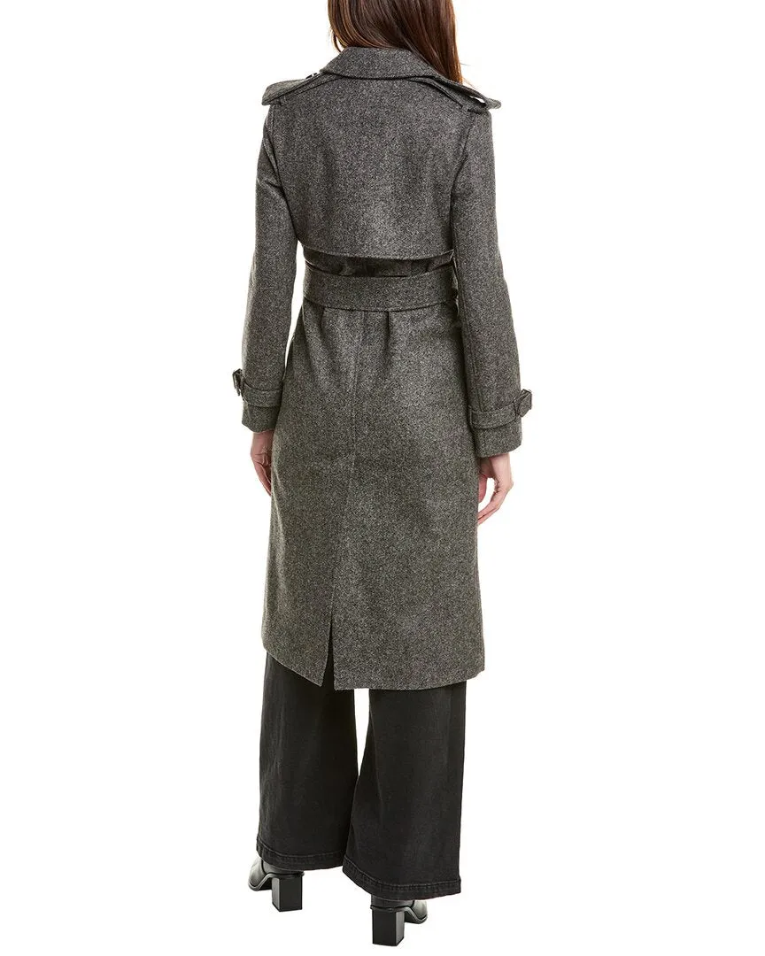 Burberry Langer Woll-Trenchcoat