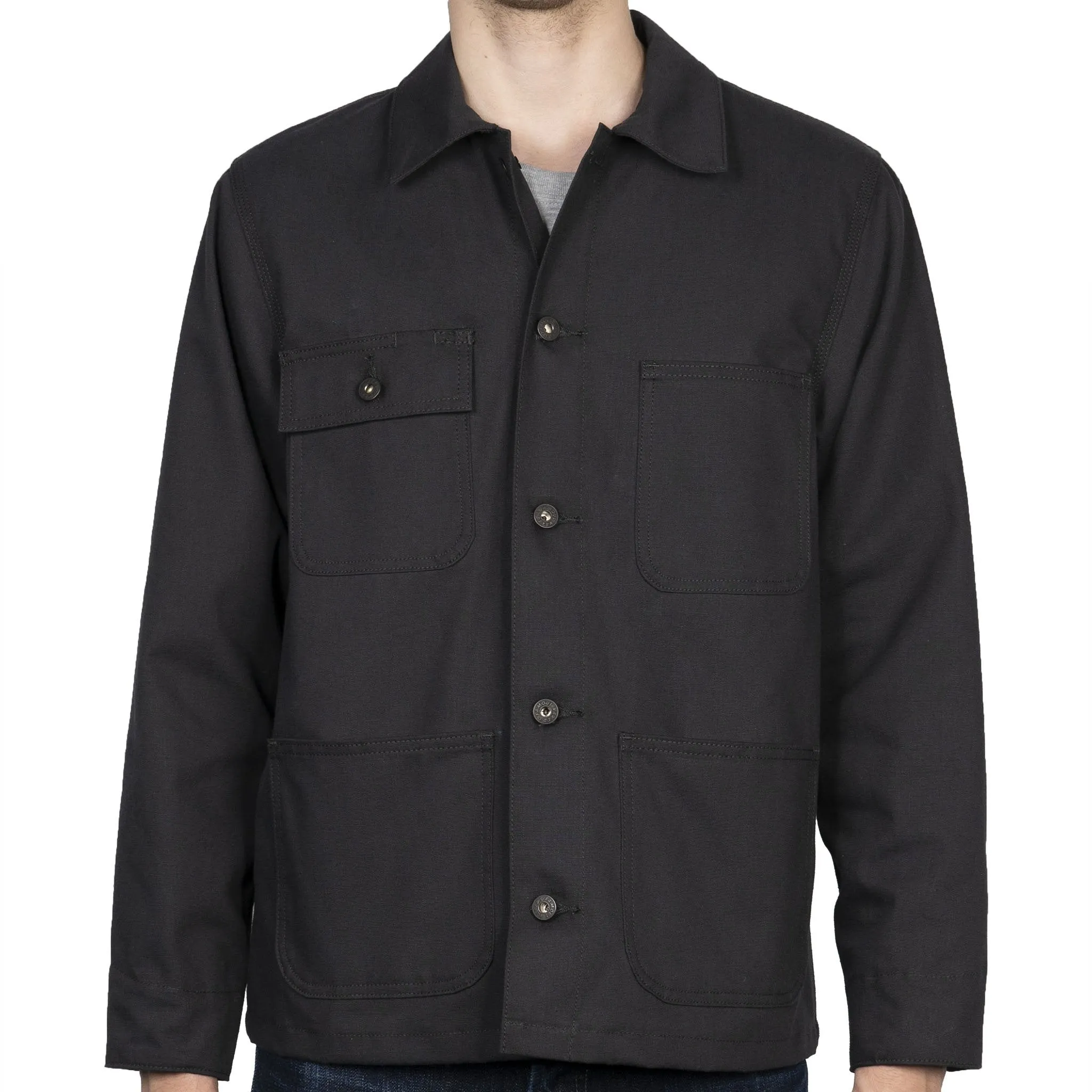 Arbeitsjacke - Schwarze Leinwand