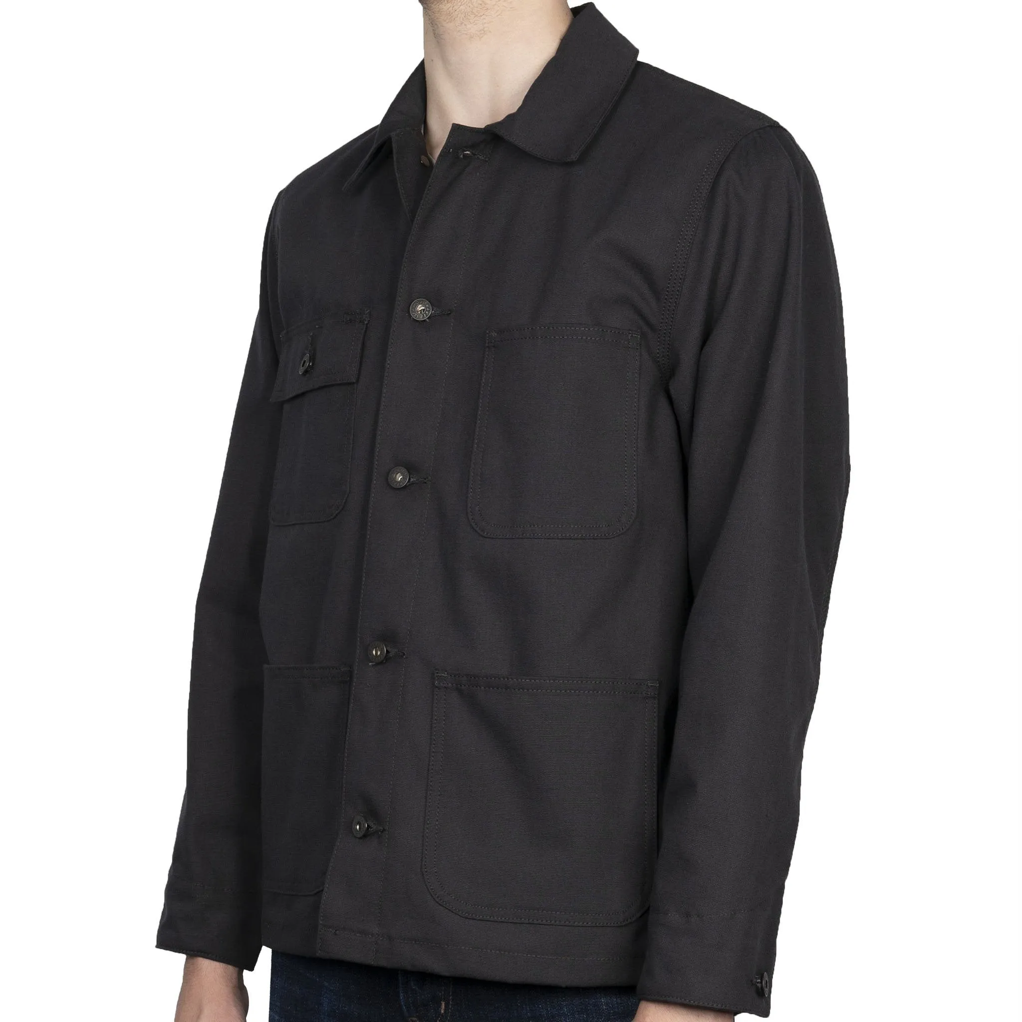 Arbeitsjacke - Schwarze Leinwand