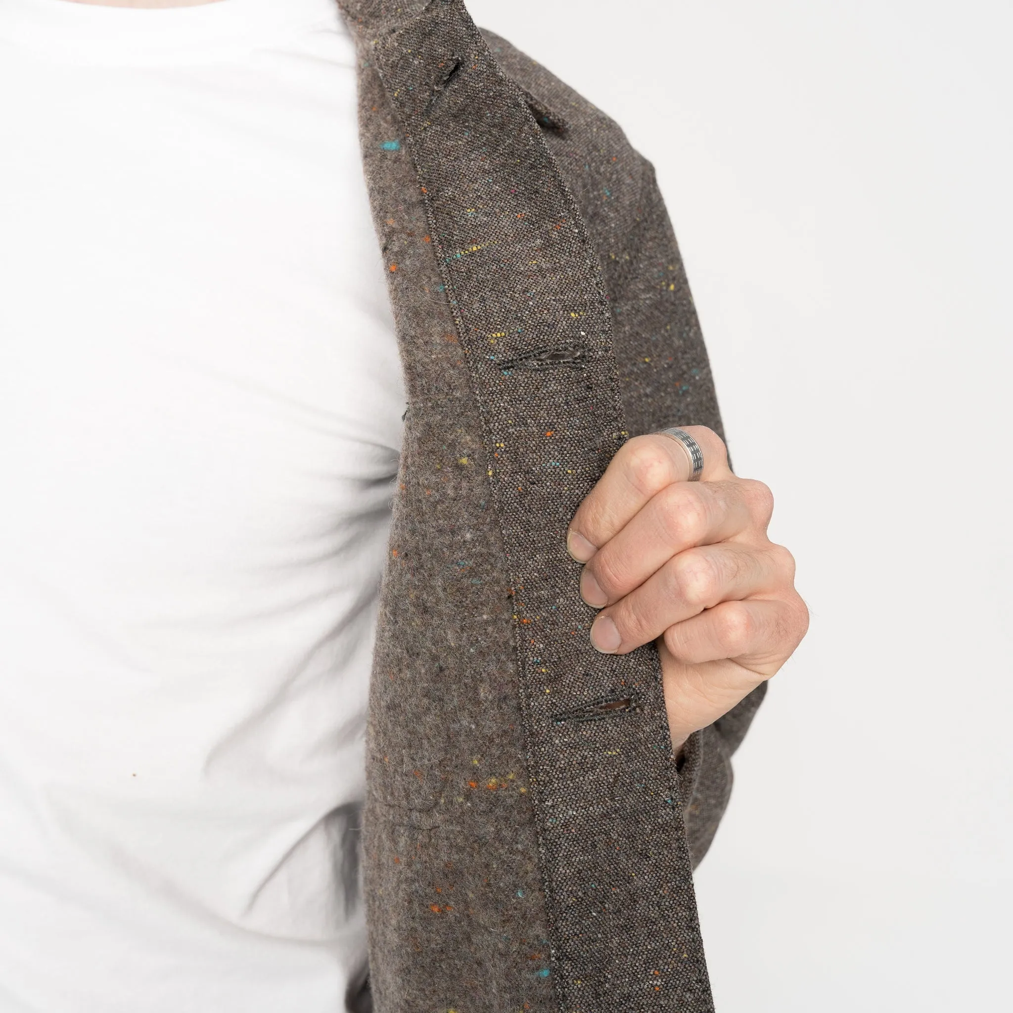 Chore Coat - Wollmischung Multi Nep - Braun