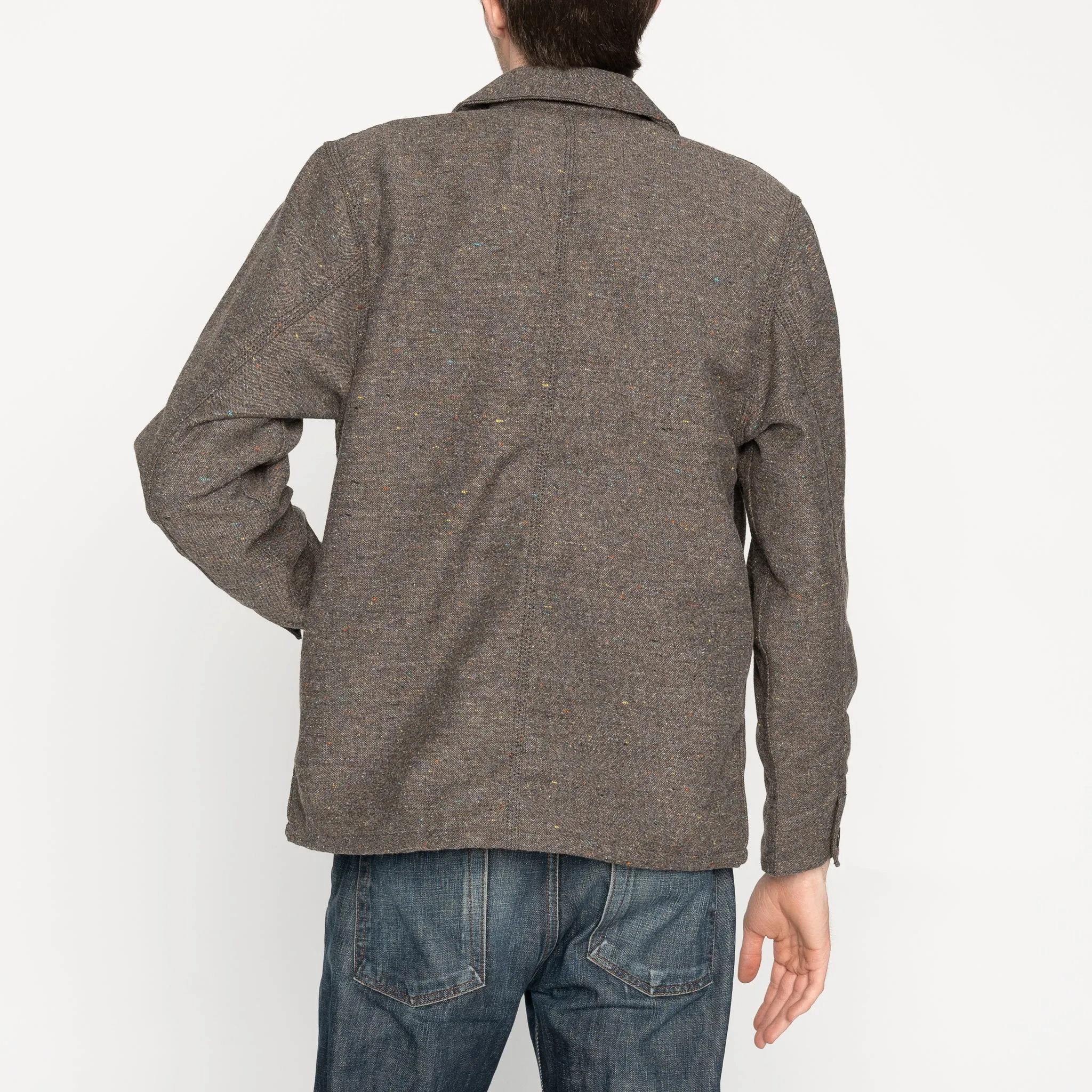 Chore Coat - Wollmischung Multi Nep - Braun