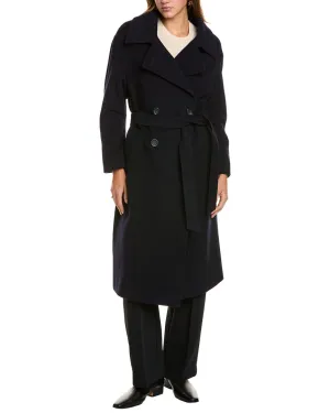 Cinzia Rocca Icons Langer Trenchcoat aus Wolle & Kaschmir-Mix