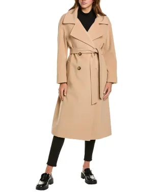 Cinzia Rocca Icons Langer Trenchcoat aus Wolle & Kaschmir-Mix