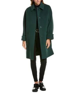 Cinzia Rocca Icons Mantel aus Mittelgewichtiger Wolle & Kaschmir-Mischung