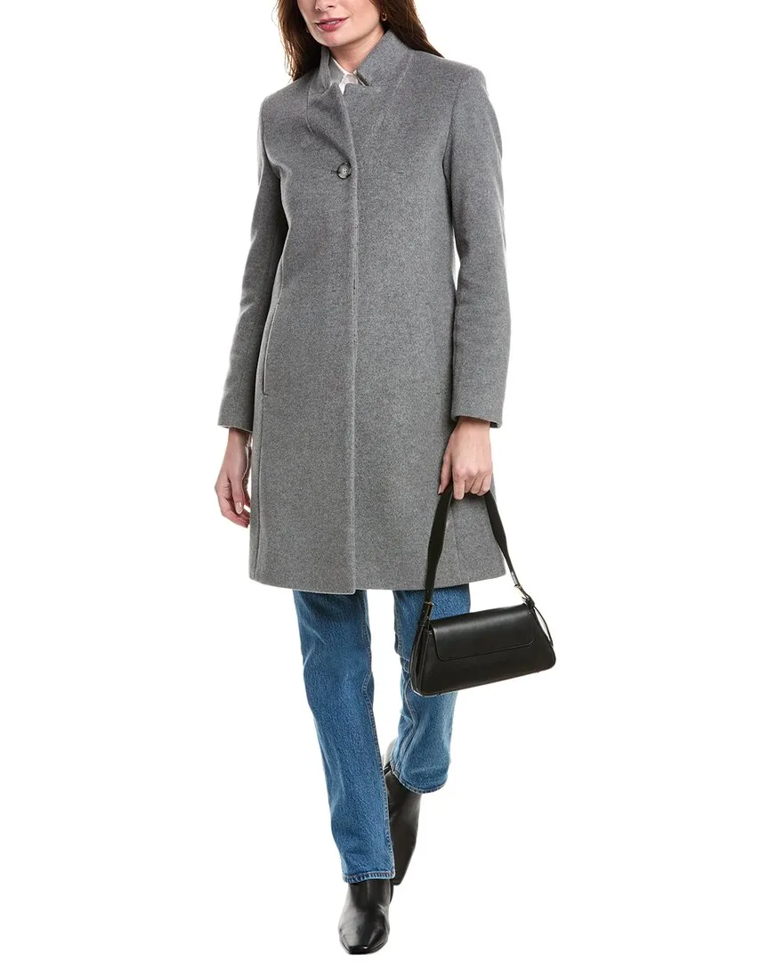 Cinzia Rocca Icons Mantel aus Mittelgewichtiger Wolle & Kaschmir-Mischung