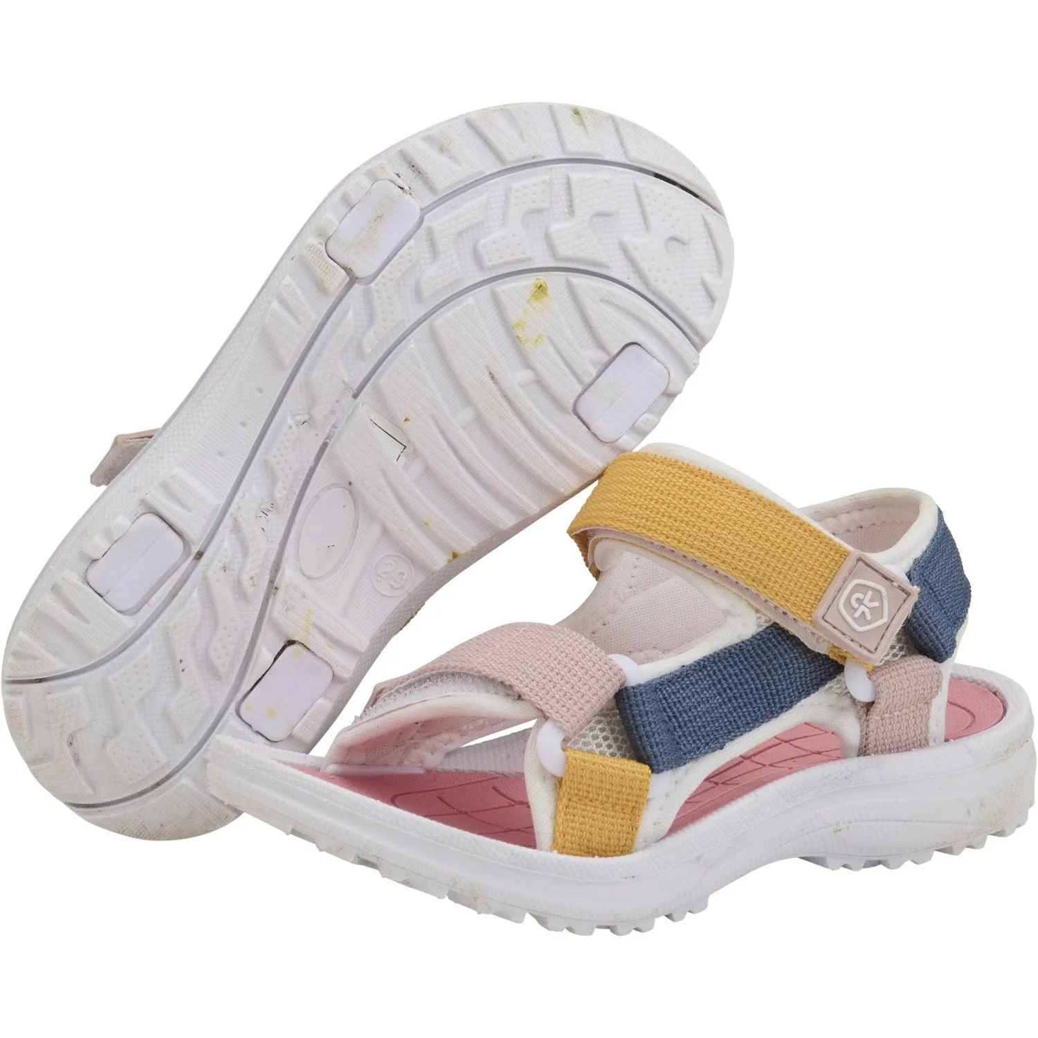 Color Kids Korallen Blush Colorblock Sandalen mit Klettverschluss Color Kids