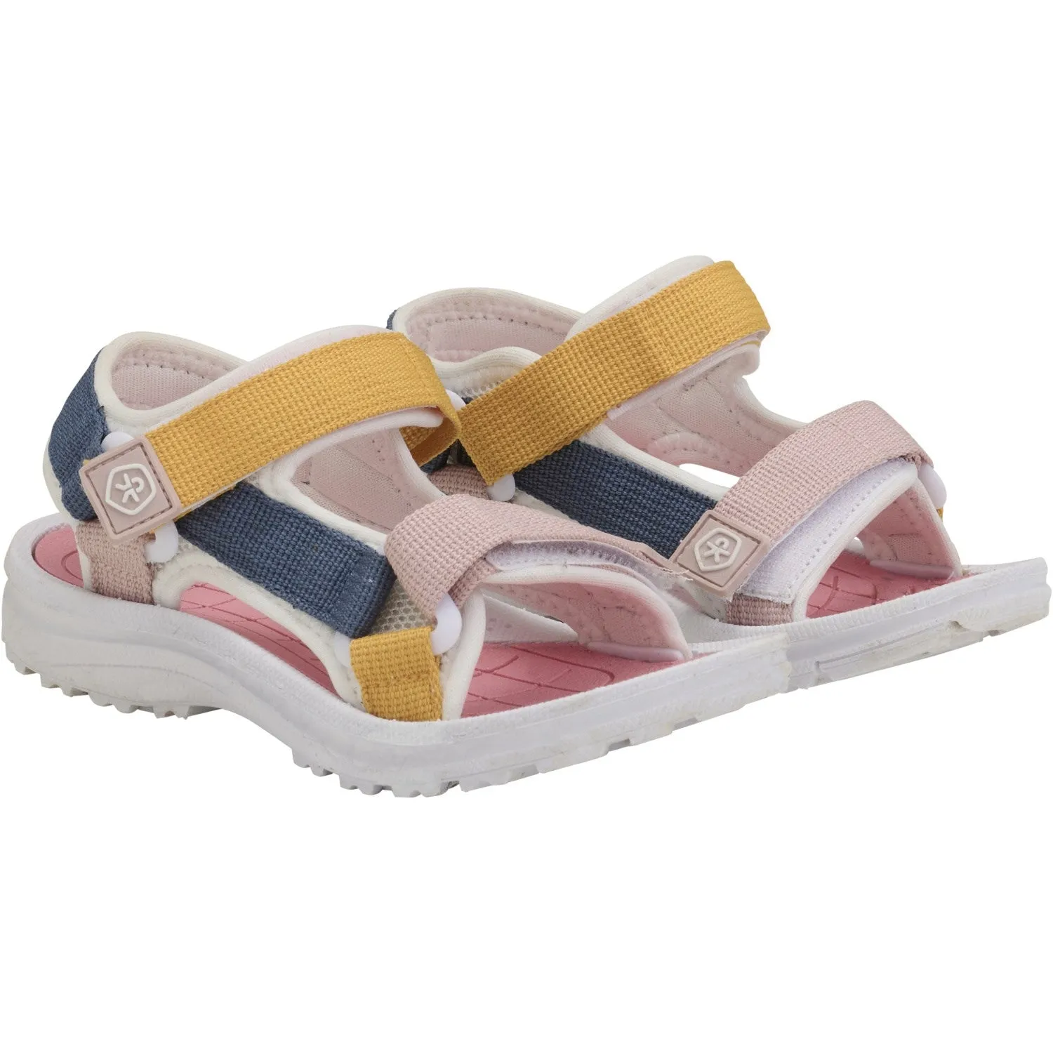 Color Kids Korallen Blush Colorblock Sandalen mit Klettverschluss Color Kids
