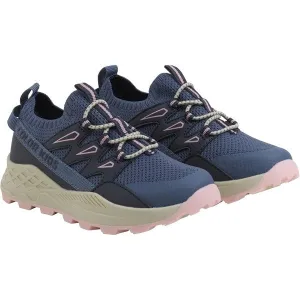 Farbige Kinder-Strick-Wanderschuhe im Vintage-Indigo-Look für Kinder