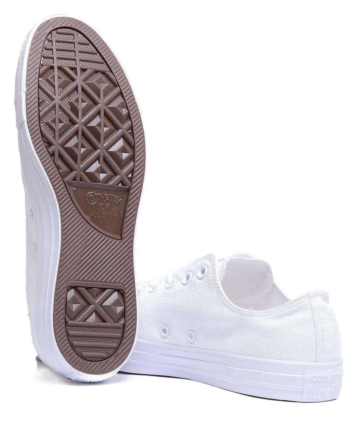 Converse 1U647 CT All Star Low Sneaker in Weiß Mono für Herren Schuhe Converse