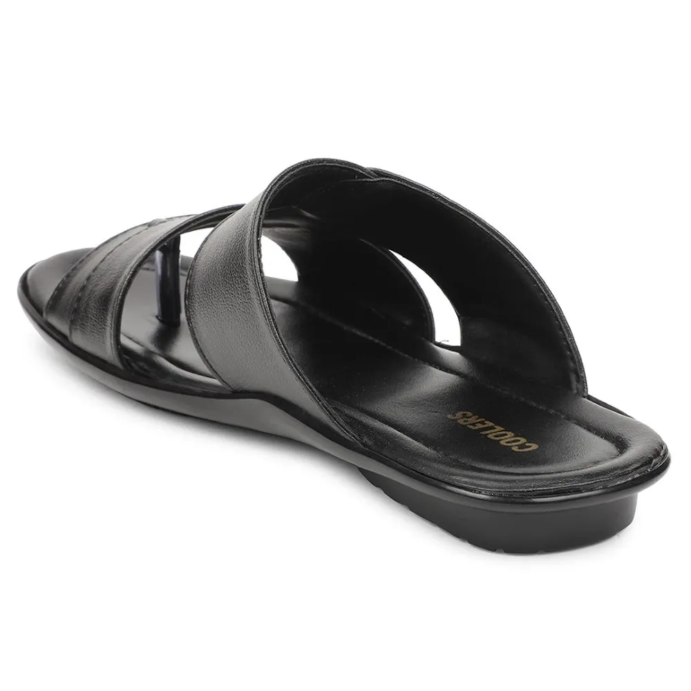 Liberty COOL99-703 Bequeme Schwarze Hausschuhe Für Herren