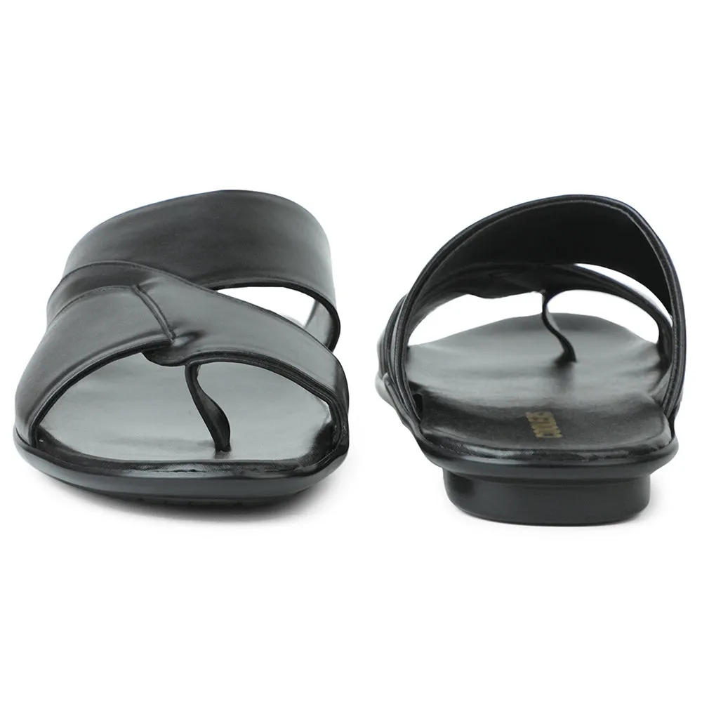 Liberty Coolers Schwarze Bequeme Hausschuhe Für Herren WAKAFIT-1E
