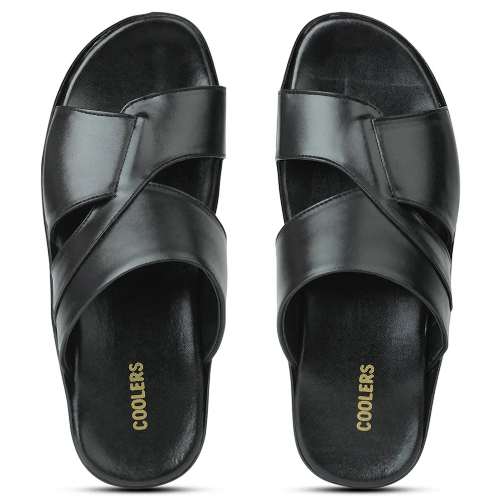 Liberty Coolers Schwarze Bequeme Hausschuhe Für Herren WAKAFIT-1E