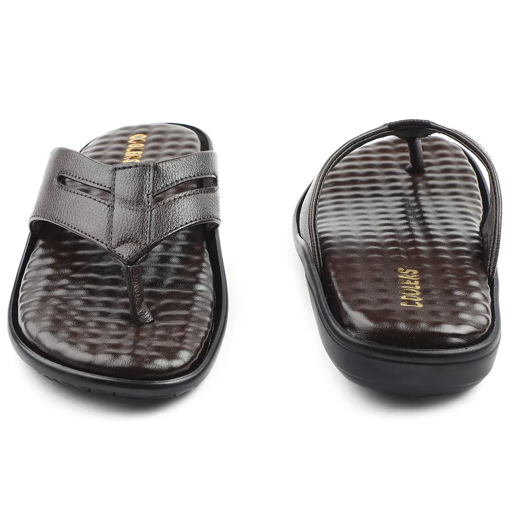 Liberty Coolers Braune Bequeme Hausschuhe Für Herren HML-2E