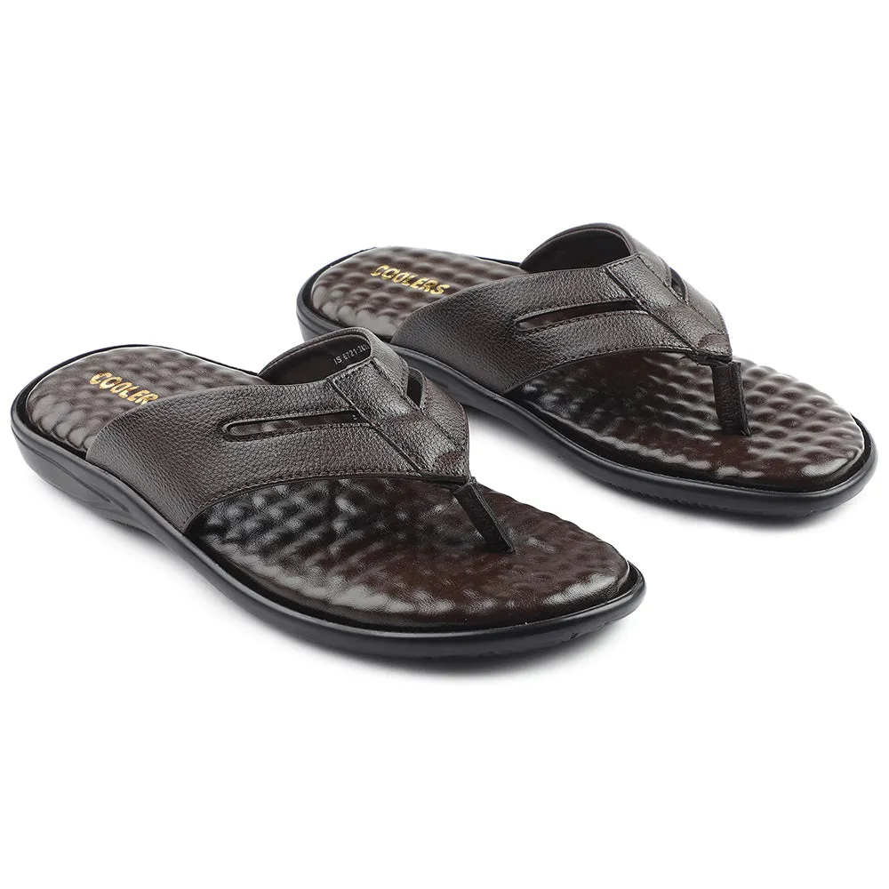 Liberty Coolers Braune Bequeme Hausschuhe Für Herren HML-2E