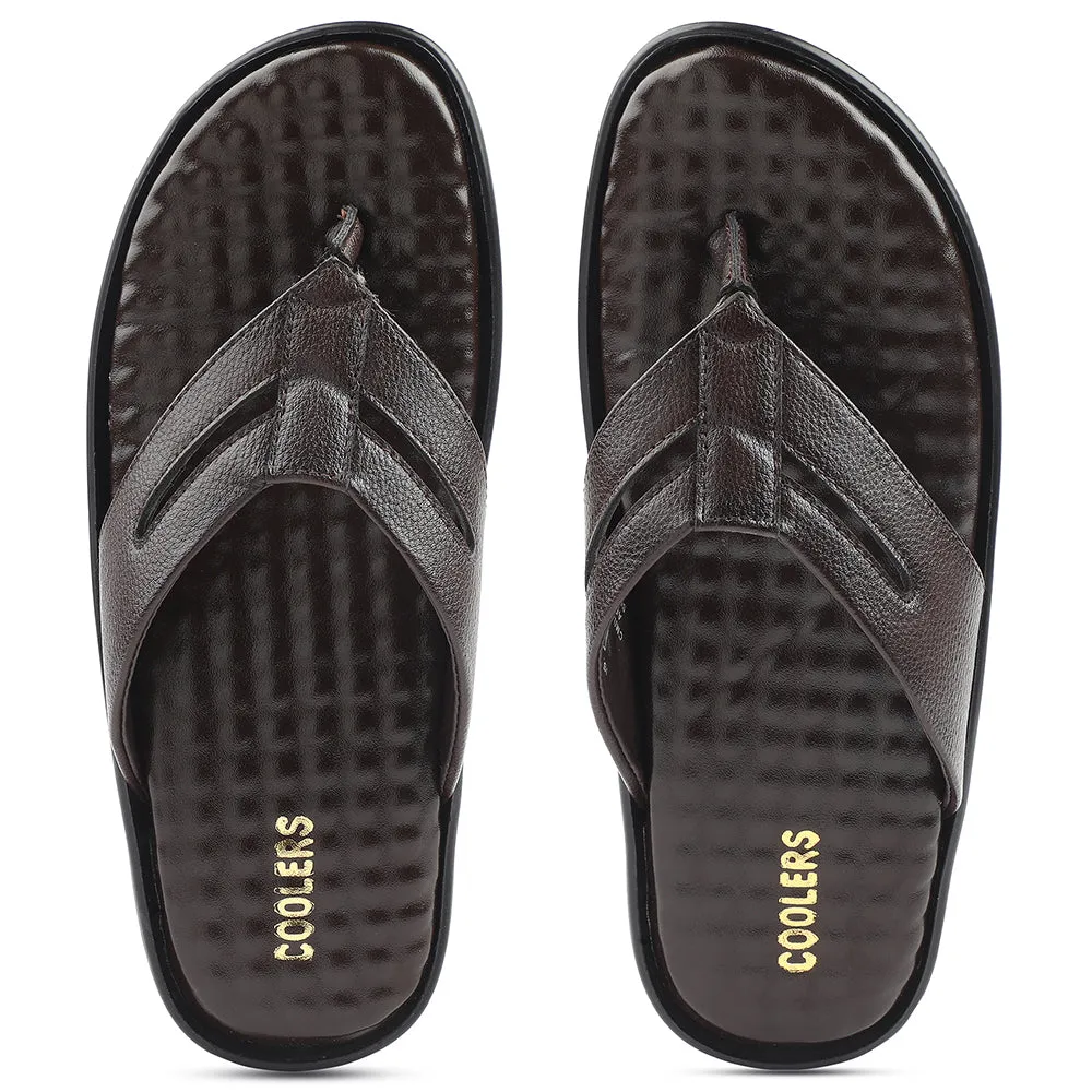 Liberty Coolers Braune Bequeme Hausschuhe Für Herren HML-2E