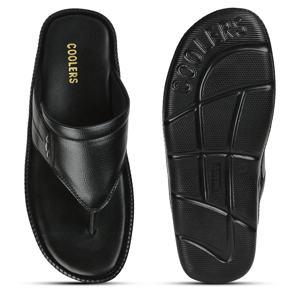 Coolers By Liberty Herren VCL-26 Schwarze Freizeitslipper