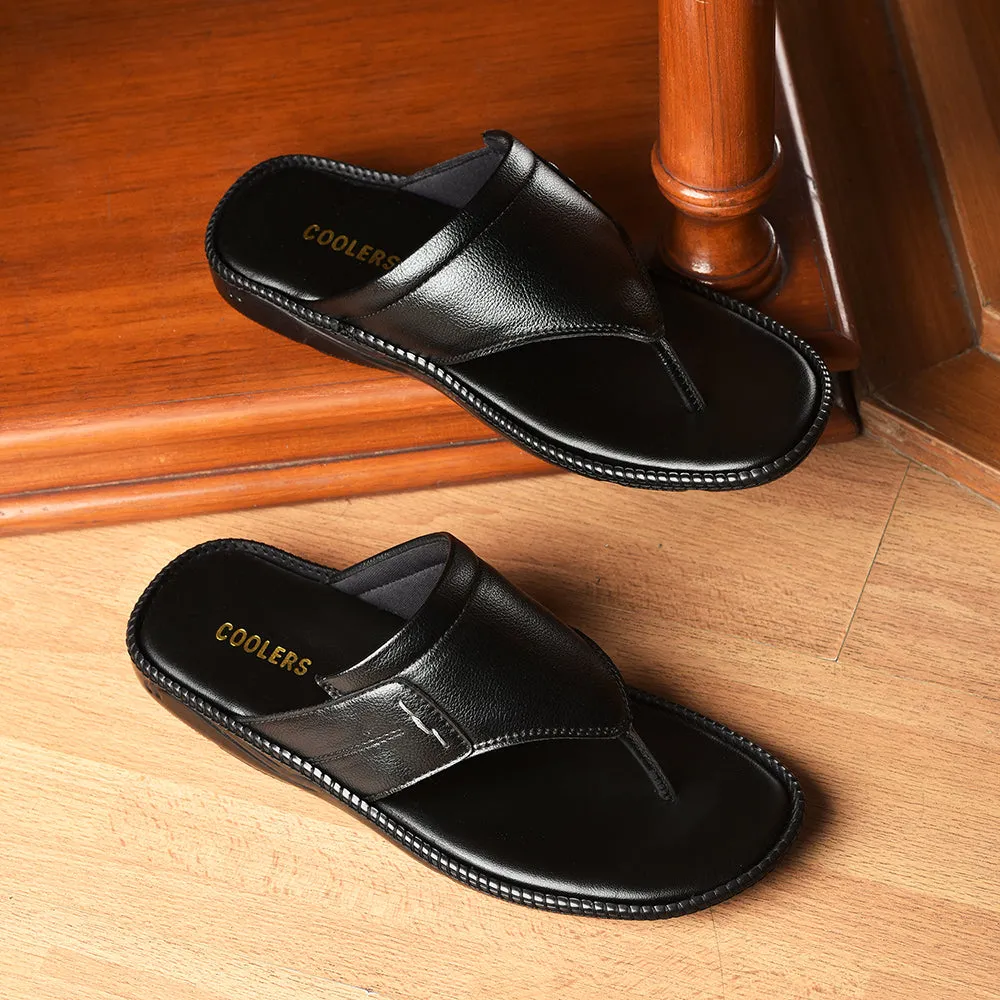 Coolers By Liberty Herren VCL-26 Schwarze Freizeitslipper