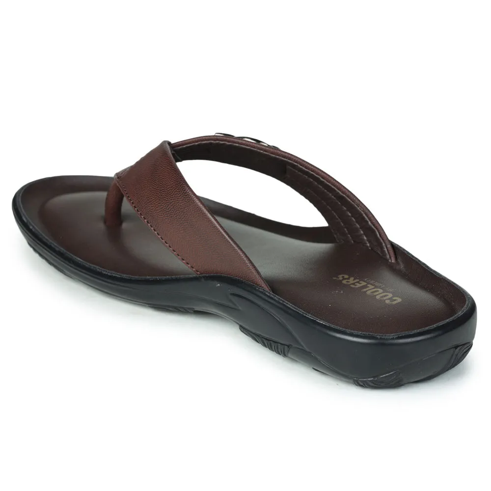 Liberty Coolers Bequeme Hausschuhe Für Herren (Braun) LFL-04