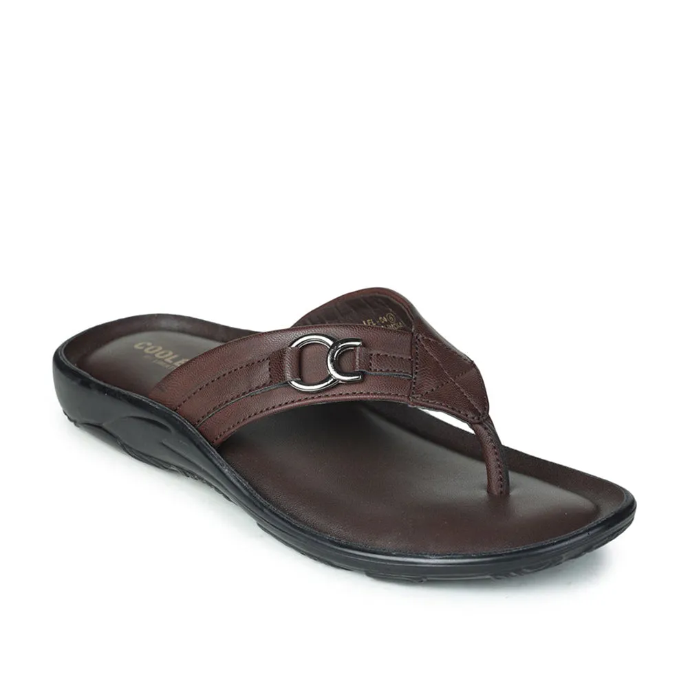 Liberty Coolers Bequeme Hausschuhe Für Herren (Braun) LFL-04