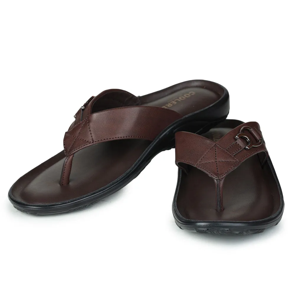 Liberty Coolers Bequeme Hausschuhe Für Herren (Braun) LFL-04