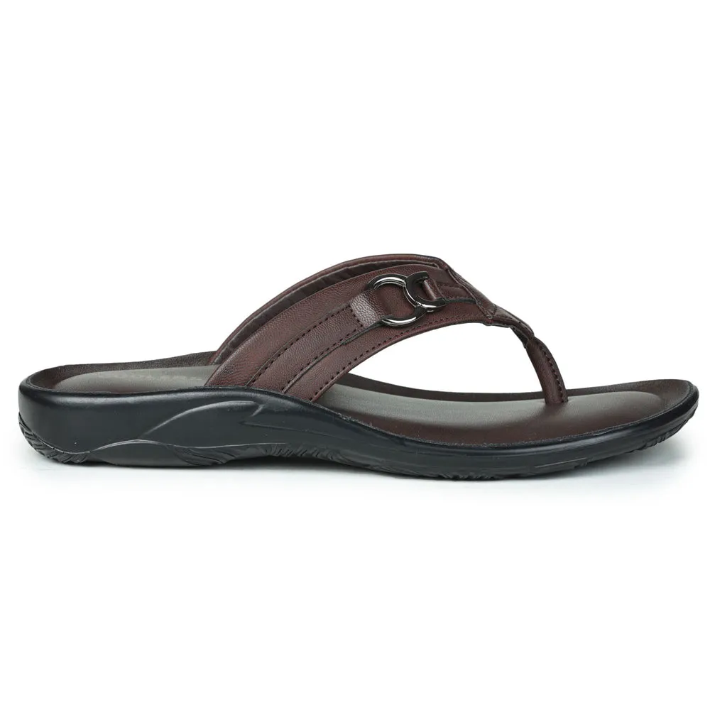 Liberty Coolers Bequeme Hausschuhe Für Herren (Braun) LFL-04