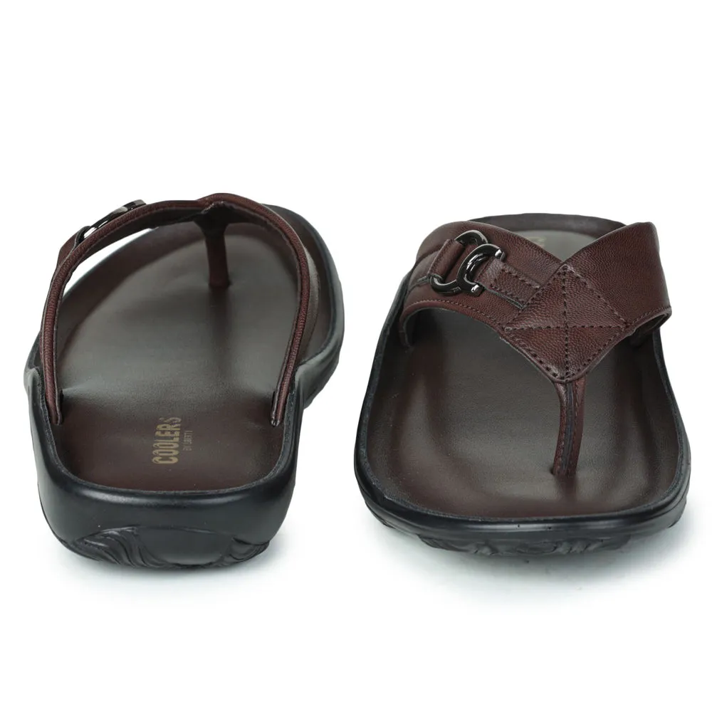 Liberty Coolers Bequeme Hausschuhe Für Herren (Braun) LFL-04