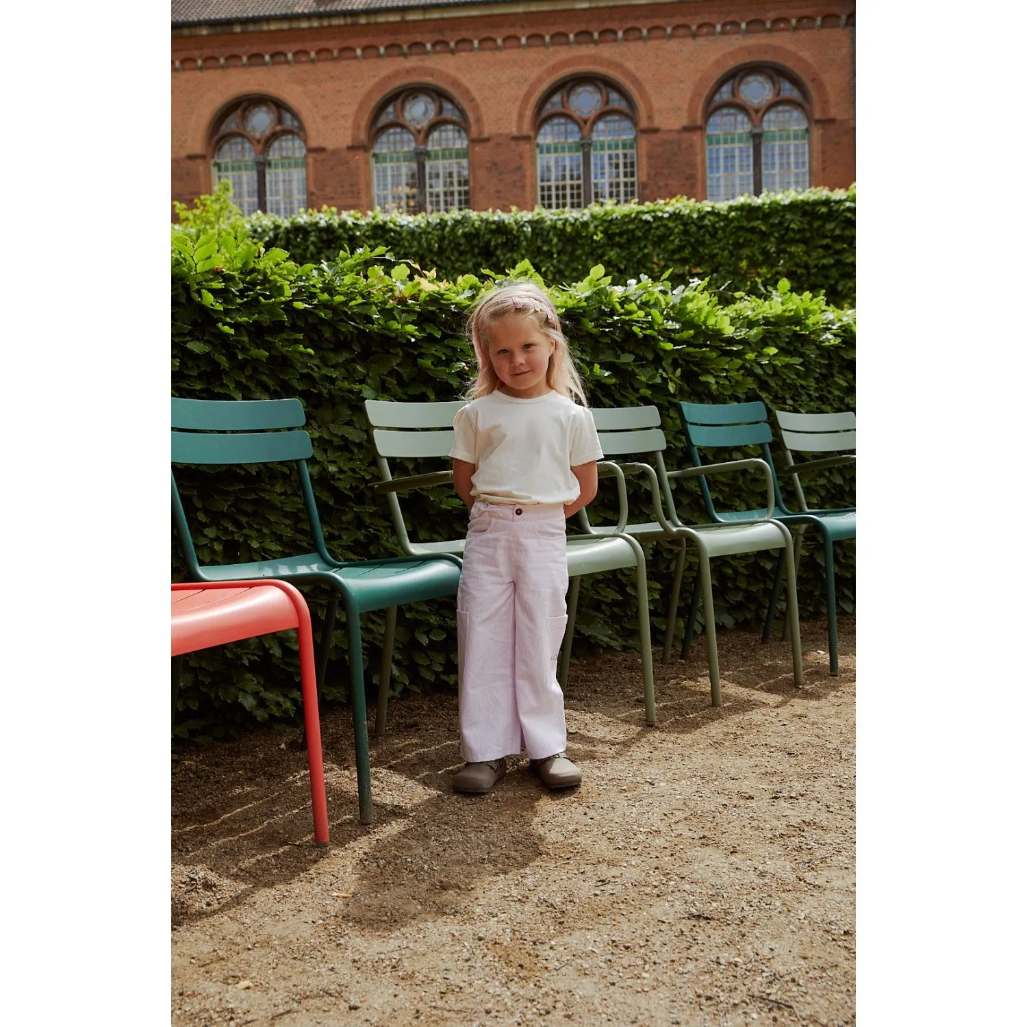 COPENHAGEN COLORS Ballerina Streifen Gestreifte Weite Hose Mit Taschen Copenhagen Colors