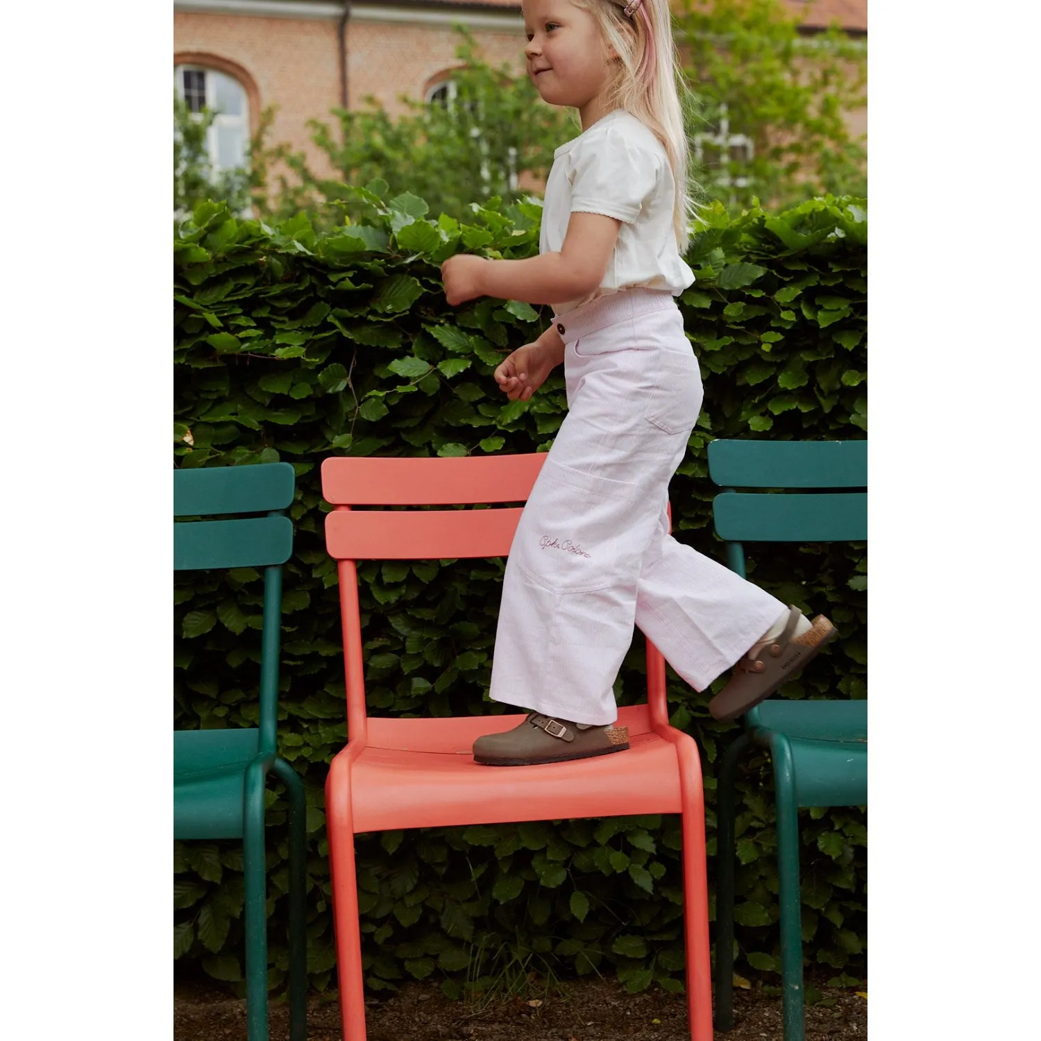 COPENHAGEN COLORS Ballerina Streifen Gestreifte Weite Hose Mit Taschen Copenhagen Colors