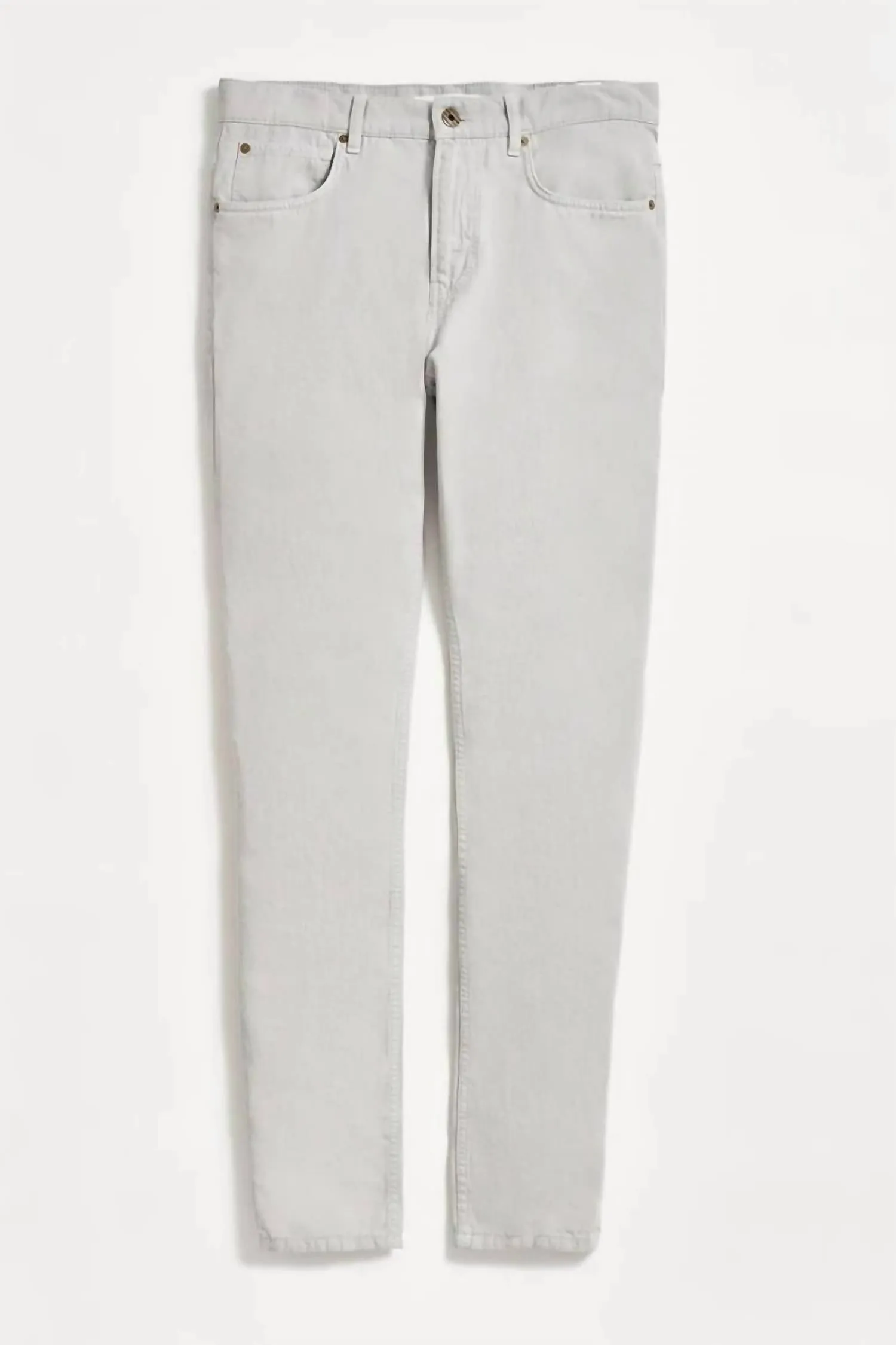 Baumwoll-Leinen 5-Taschen-Hose in Quarry