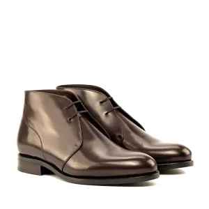 Dapperfam Schuhe DapperFam Vivace in Dunkelbraun Herren Italienisches Leder Chukka