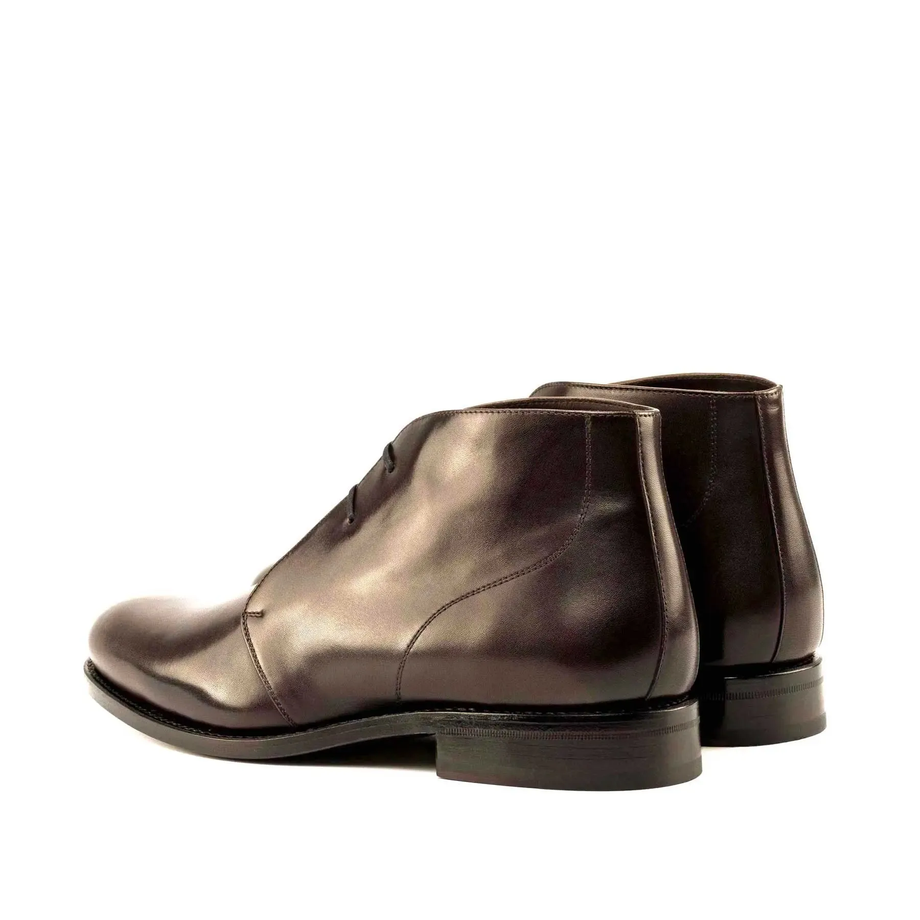 Dapperfam Schuhe DapperFam Vivace in Dunkelbraun Herren Italienisches Leder Chukka