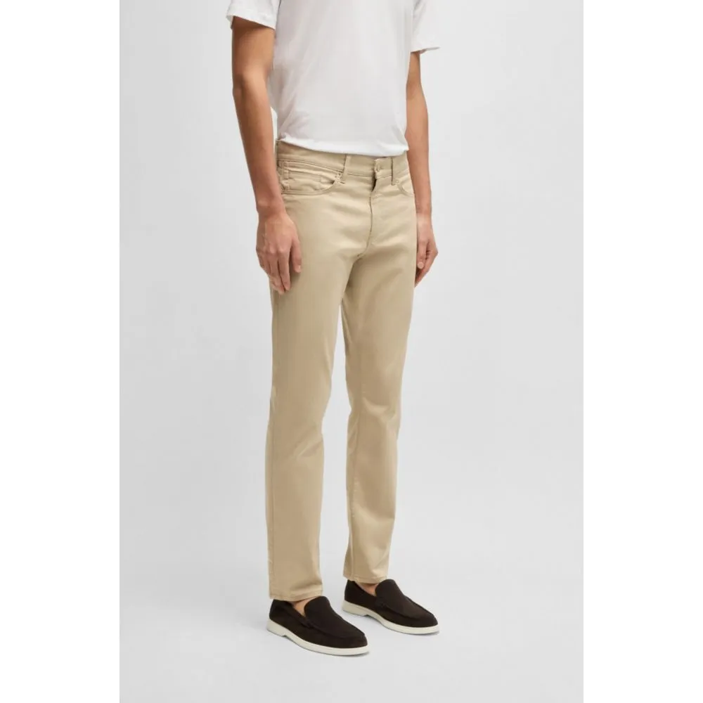 Delaware Slim-Fit-Hose in Stretch-Satin