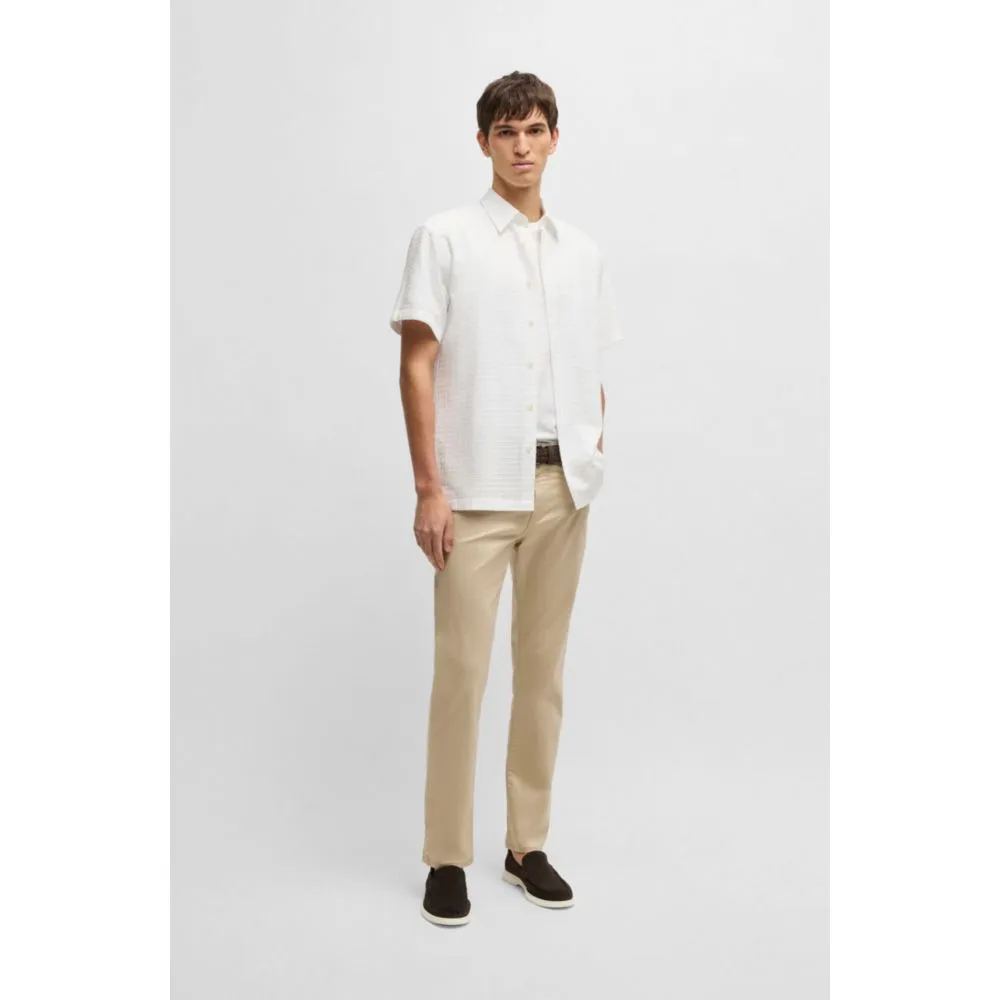 Delaware Slim-Fit-Hose in Stretch-Satin