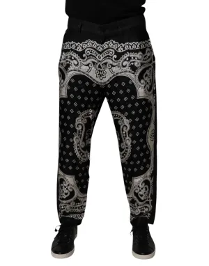 Dolce & Gabbana Bandana Baumwoll-Skinny blaue Herrenjeans