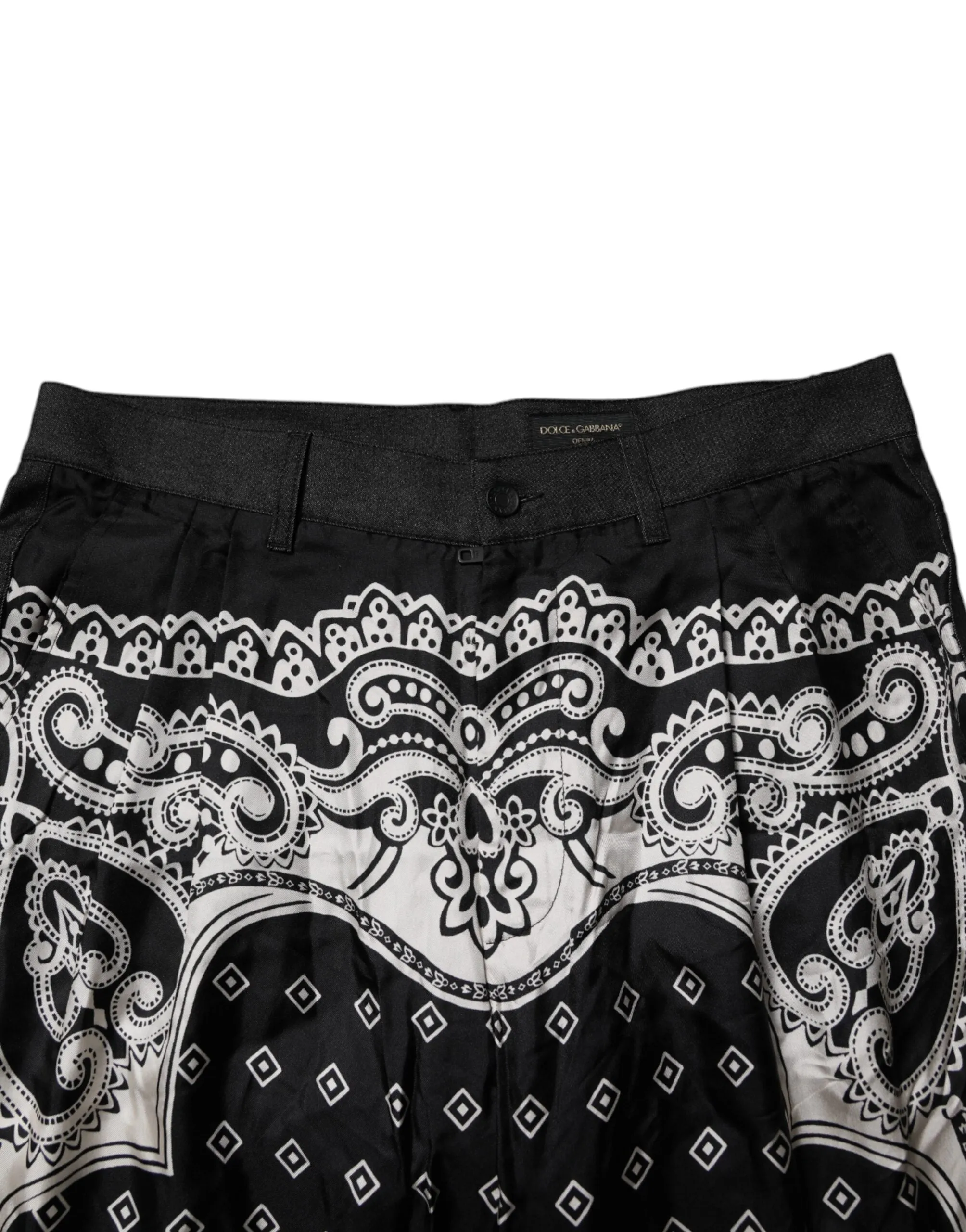 Dolce & Gabbana Bandana Baumwoll-Skinny blaue Herrenjeans