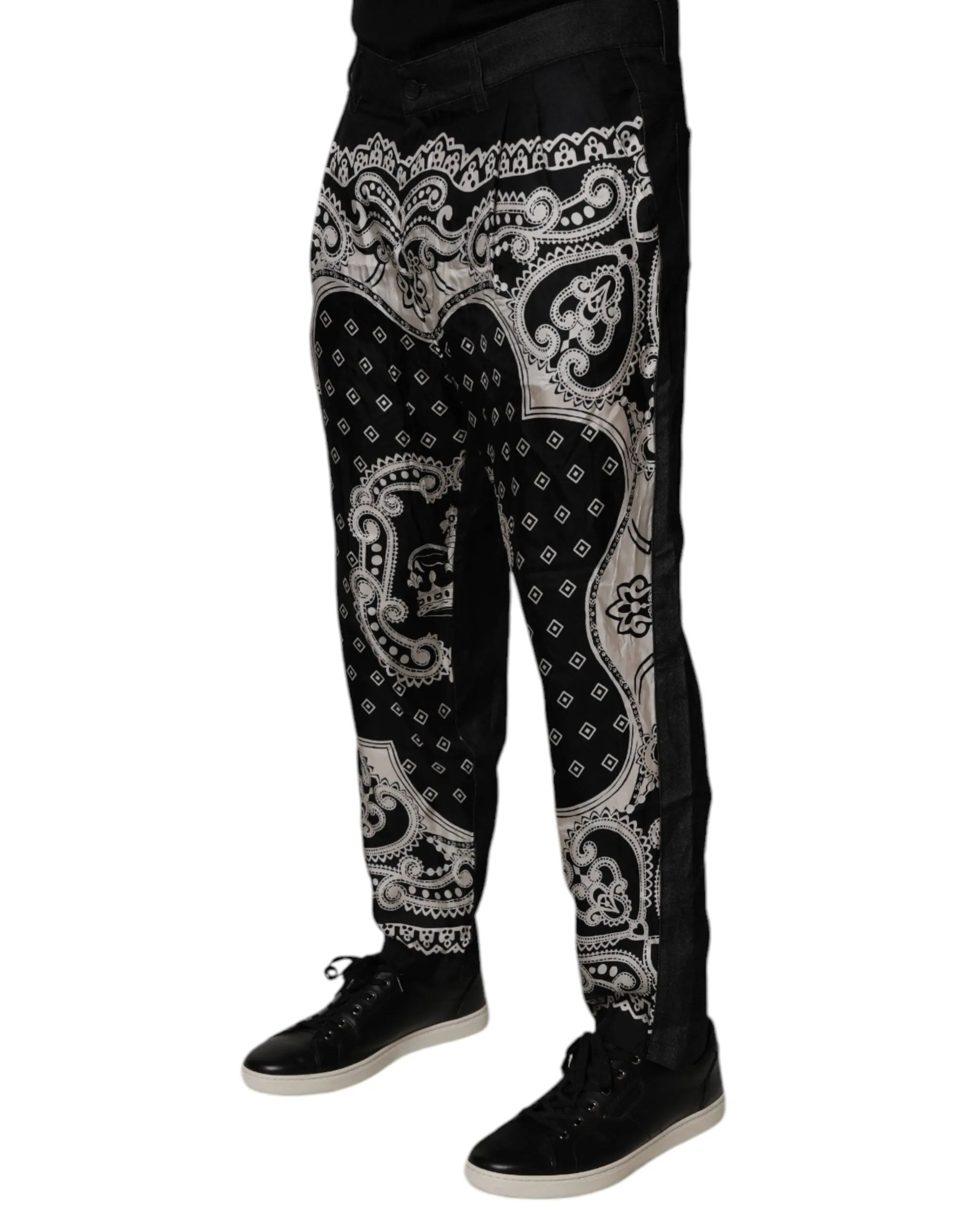 Dolce & Gabbana Bandana Baumwoll-Skinny blaue Herrenjeans
