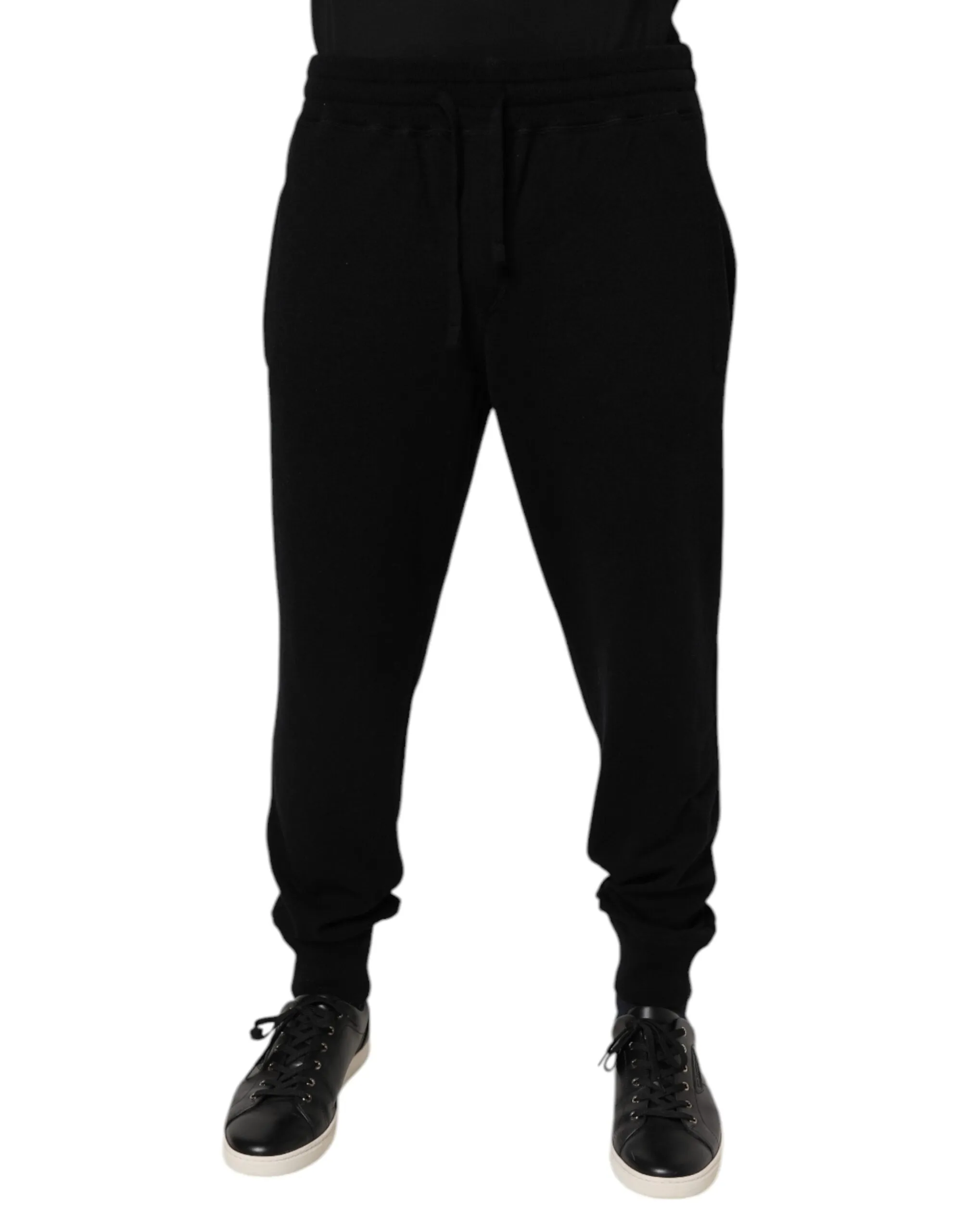 Dolce & Gabbana Kaschmir Jogginghose mit mittlerer Taillen-Männerhose (Secondhand)
