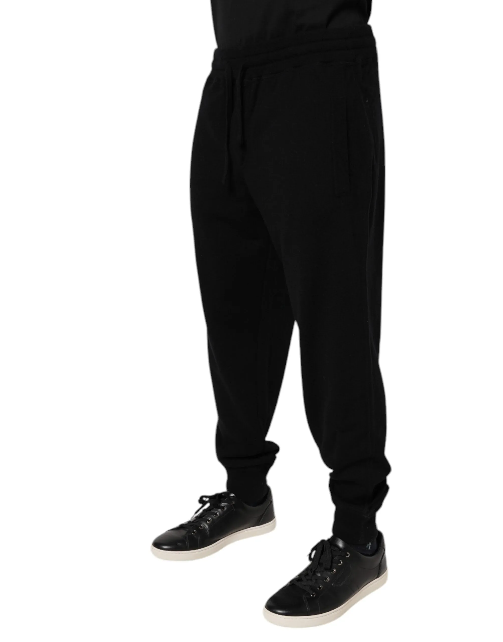 Dolce & Gabbana Kaschmir Jogginghose mit mittlerer Taillen-Männerhose (Secondhand)