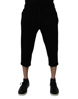 Dolce & Gabbana Baumwoll-Mix Cropped Sweatpants für Herren