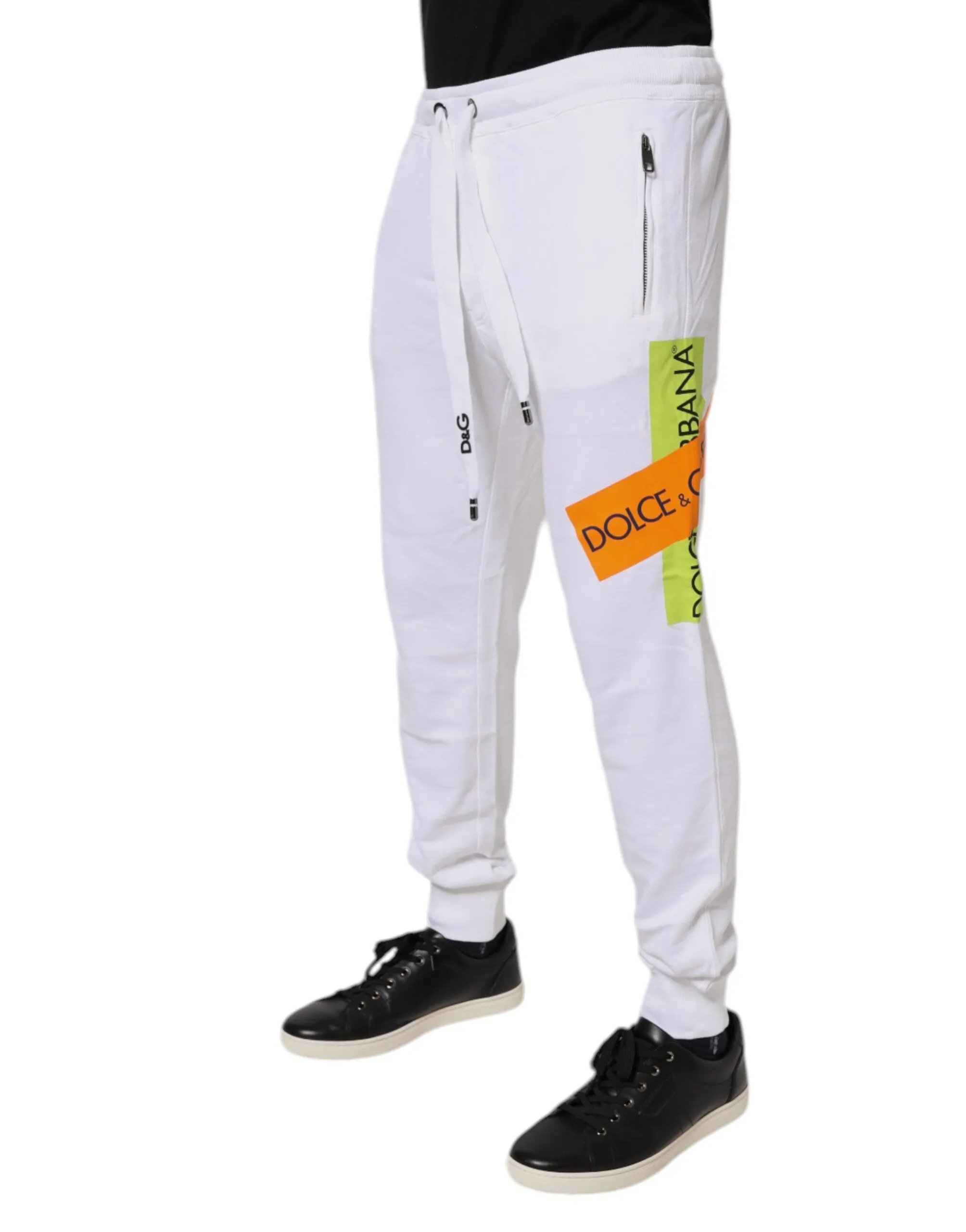 Dolce & Gabbana Logo-Band Jogger Baumwoll-Sweatpants Herren (Vorgetragen)