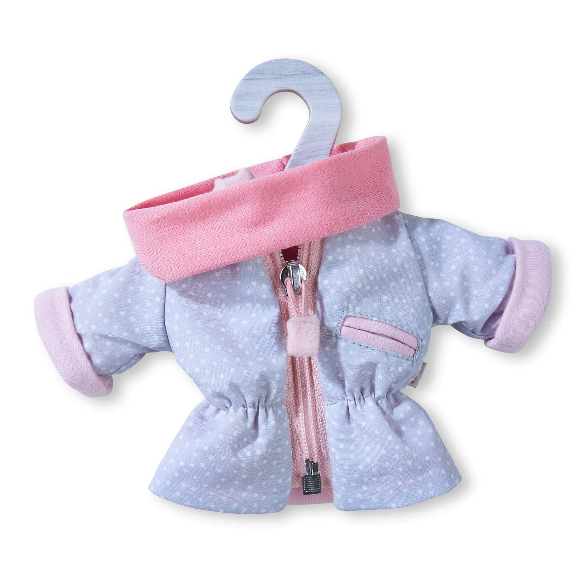 Punktierter Parka-Set für Puppen