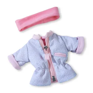 Punktierter Parka-Set für Puppen