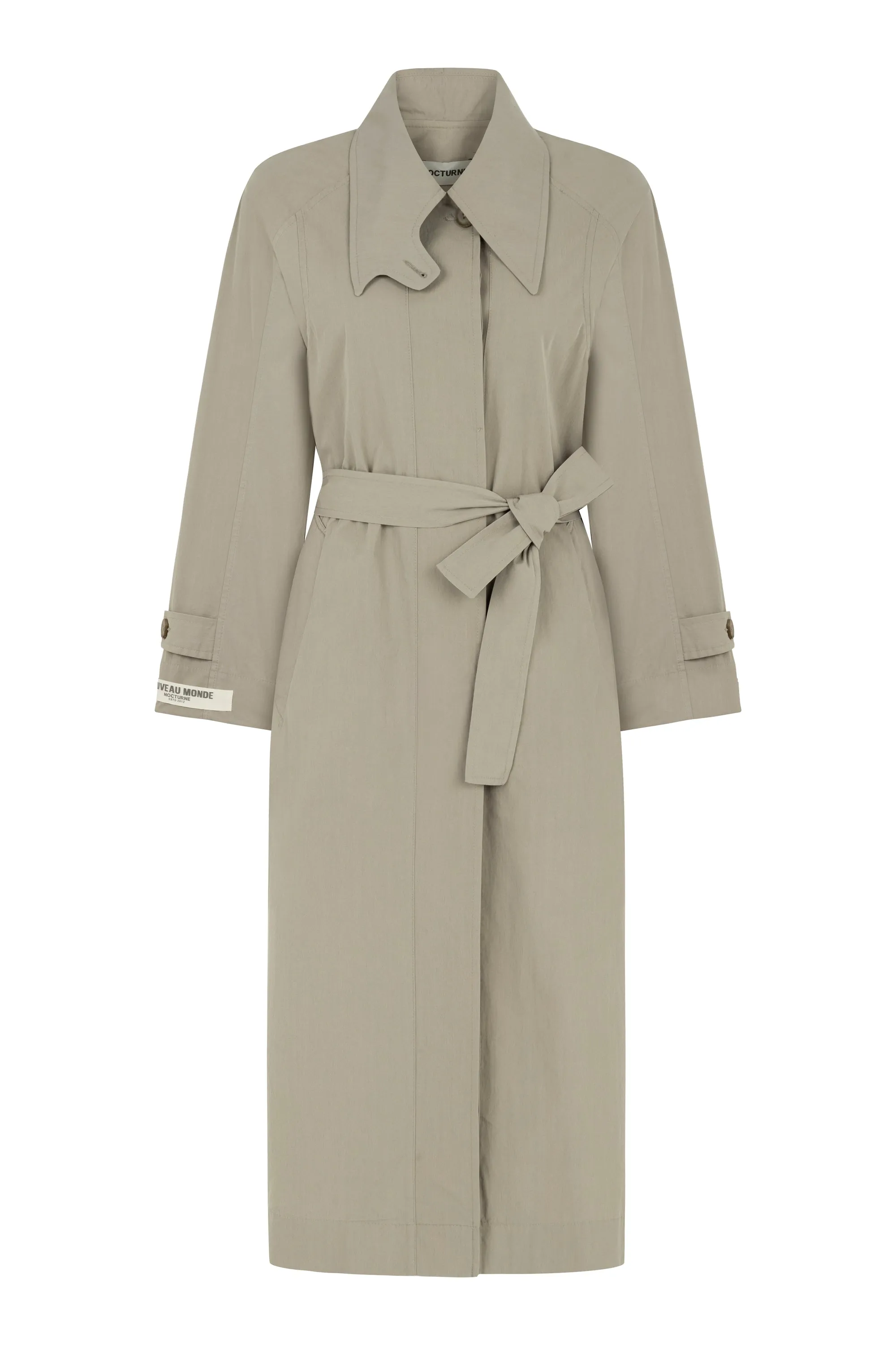 Doppelreihiger Übergroßer Trenchcoat