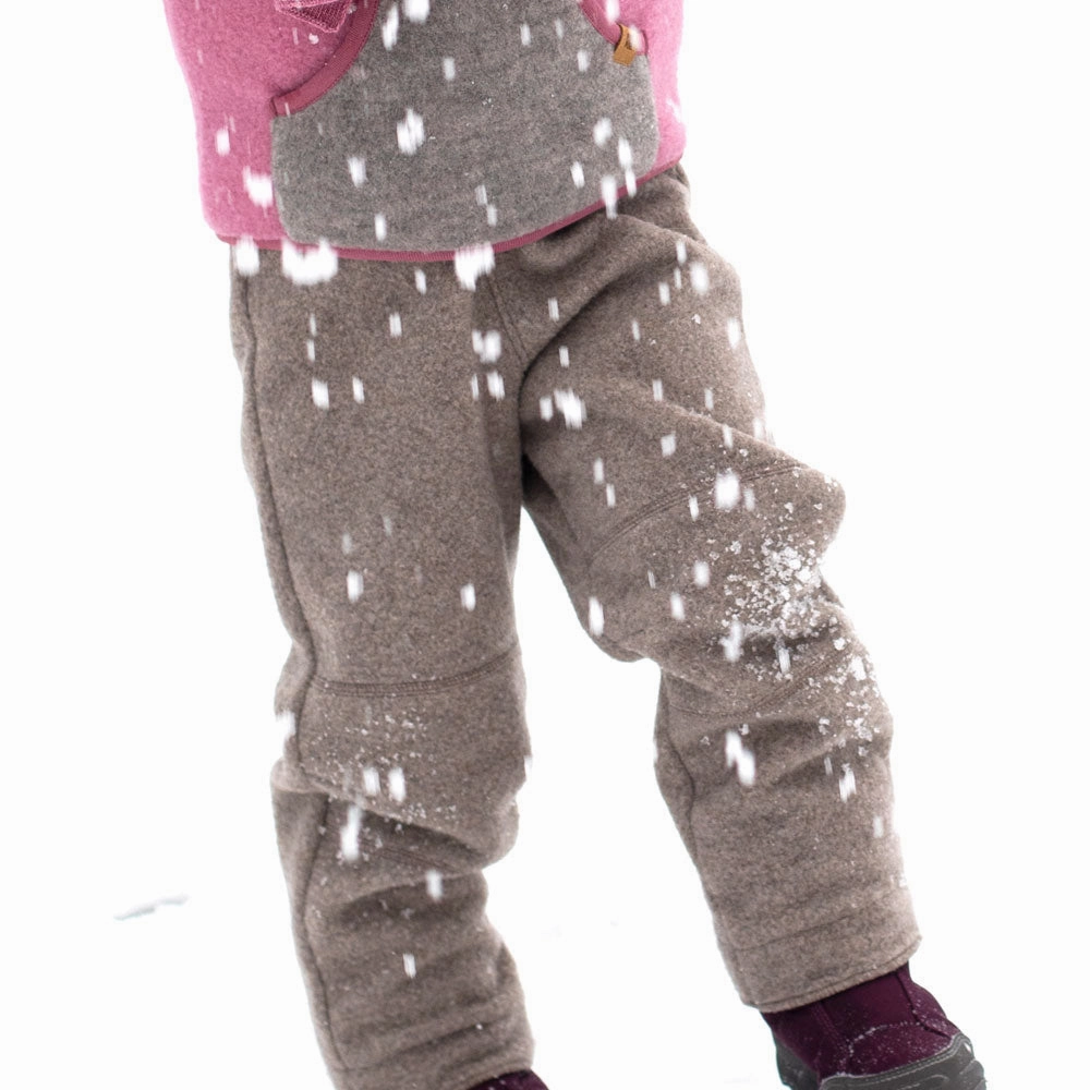 Dungarees - Boiled Organic Merino/Cotton - Denim (1-6y)