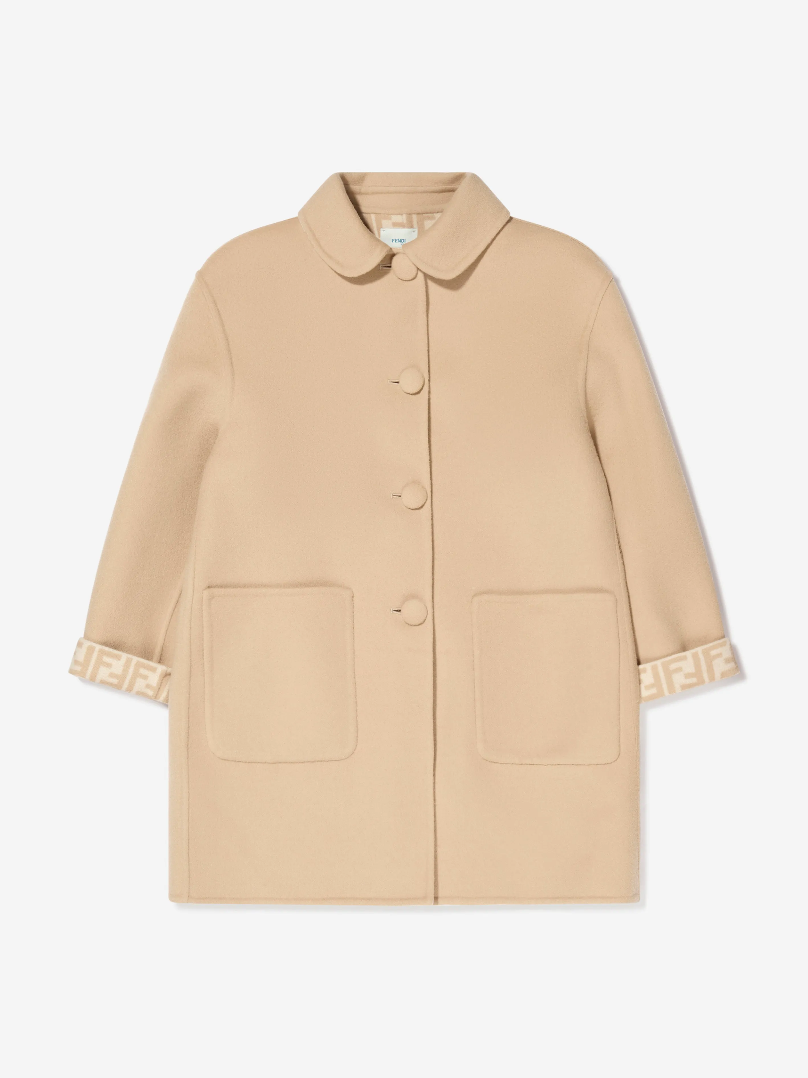 Fendi Girls Logo-Print-Mantel