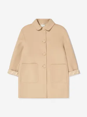 Fendi Girls Logo-Print-Mantel