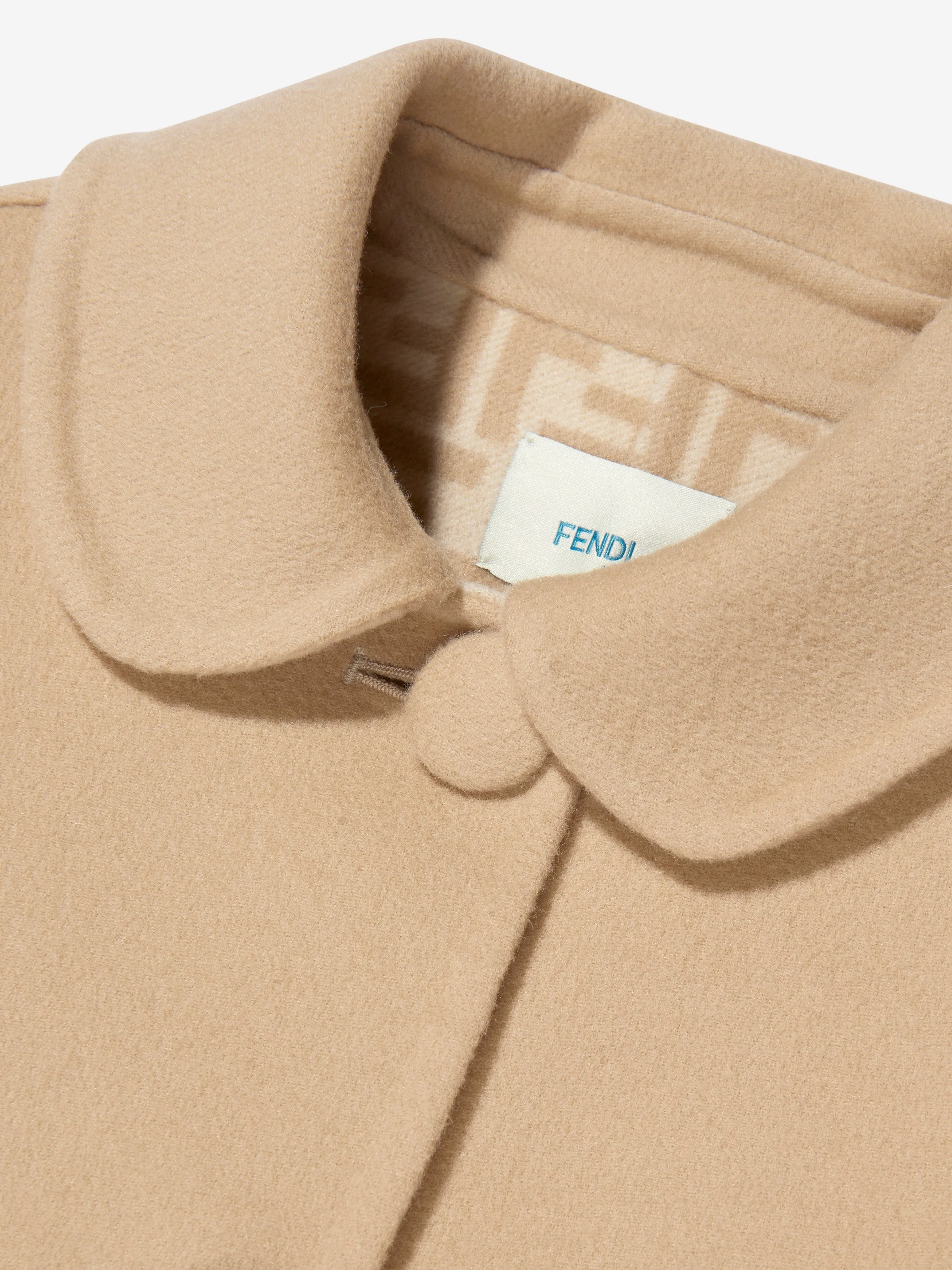 Fendi Girls Logo-Print-Mantel