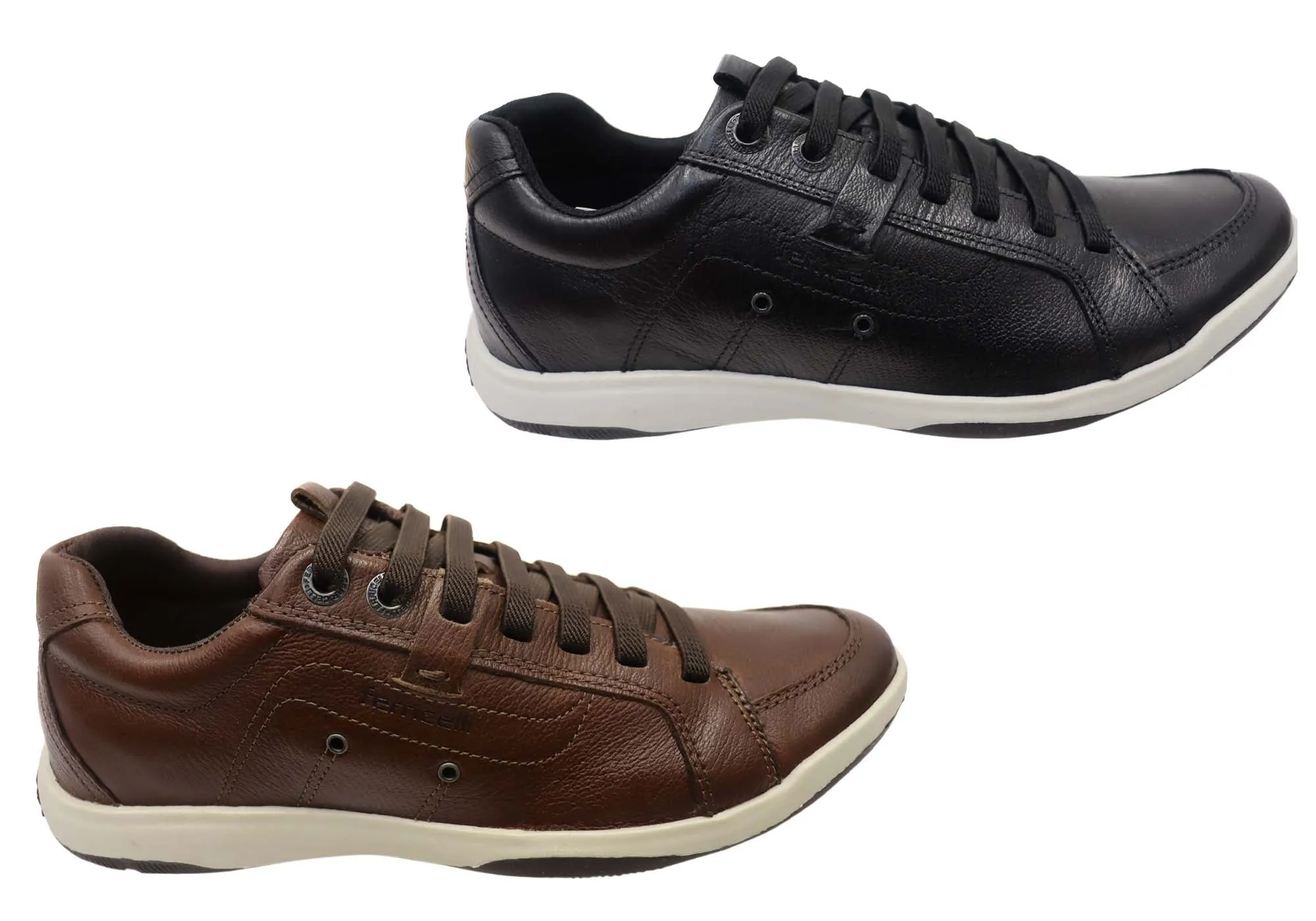 Ferricelli Cortes Herren Brasilianische Bequemlichkeit Leder Slip-On Freizeitschuhe Ferricelli Schuhe